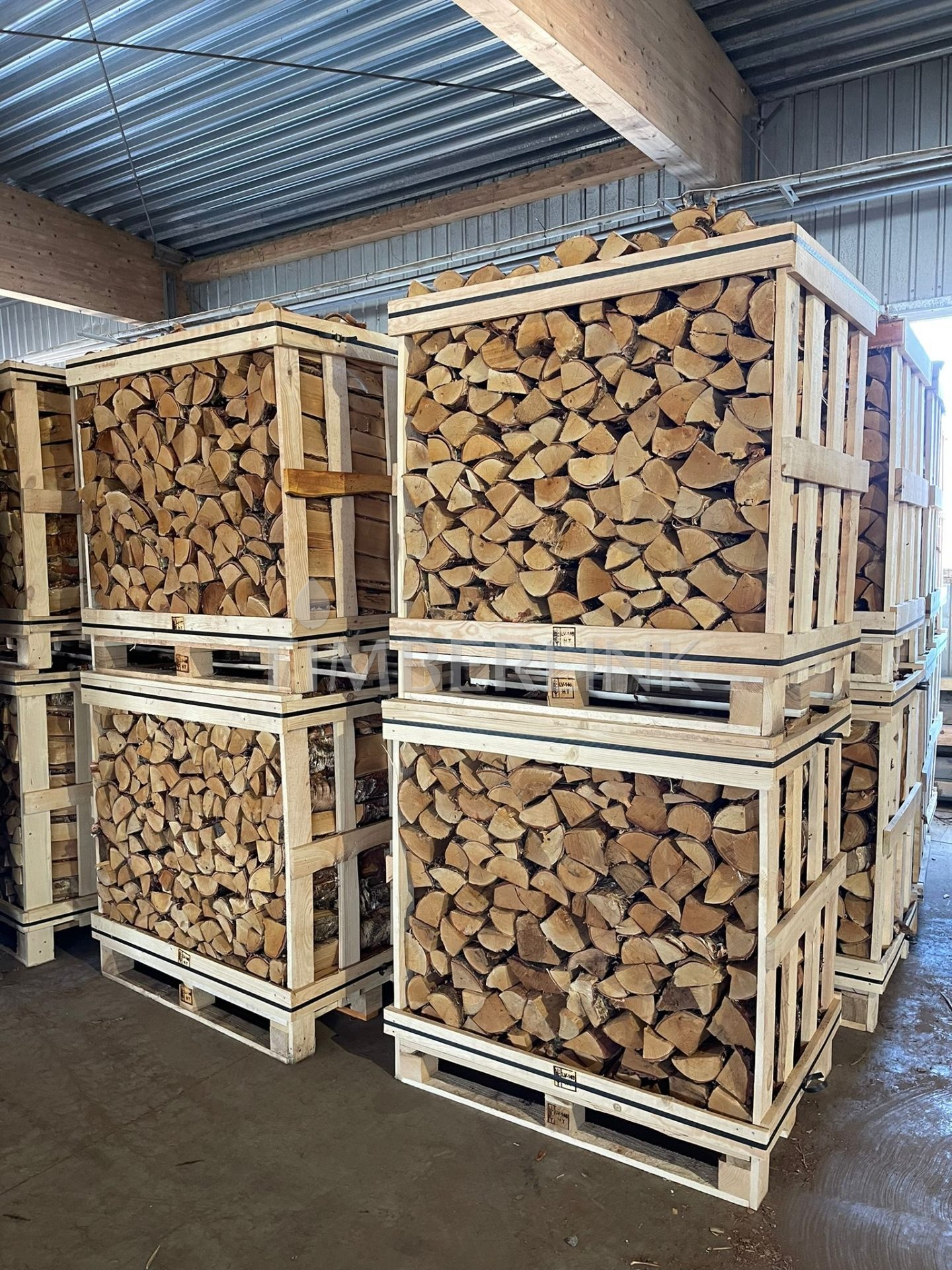 1m³ firewood box
 — SMALL FIREWOOD CRATE — view 8
