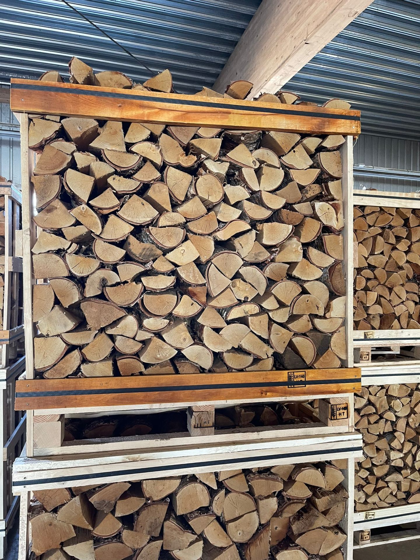 1m³ firewood box
 — SMALL FIREWOOD CRATE — view 7