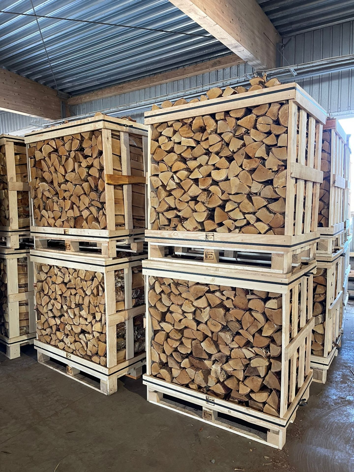 1m³ firewood box
 — SMALL FIREWOOD CRATE — view 8