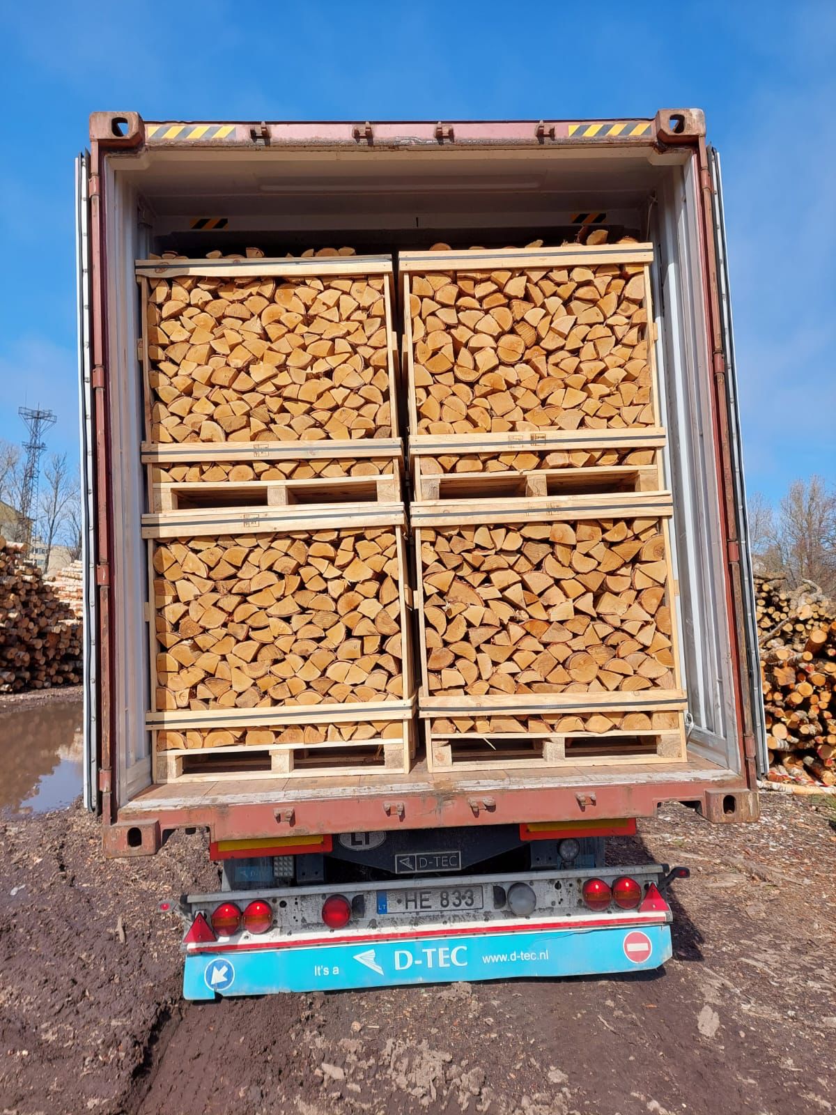 1m³ firewood box
 — SMALL FIREWOOD CRATE — view 9