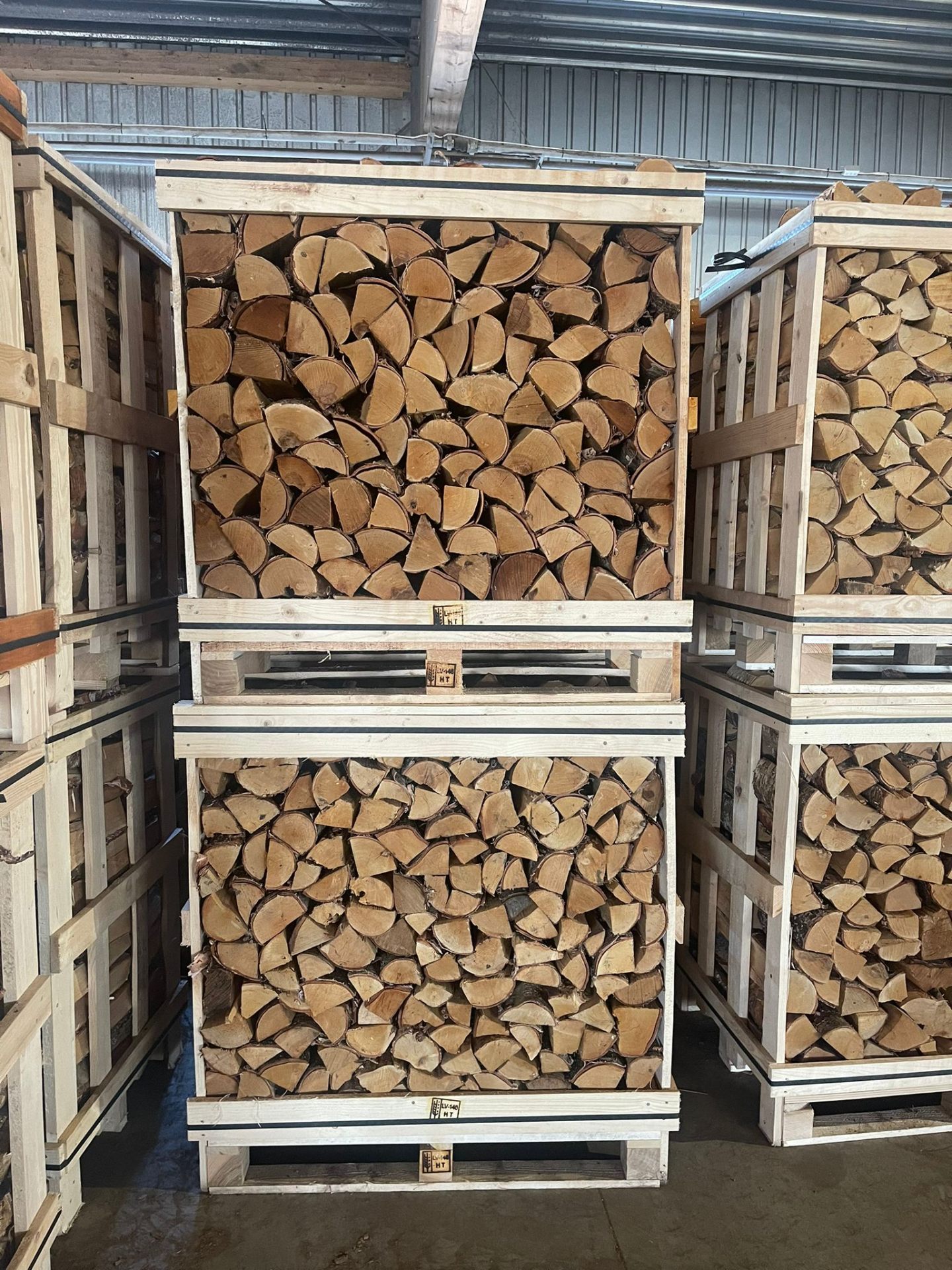 1m³ firewood box
 — SMALL FIREWOOD CRATE — view 5