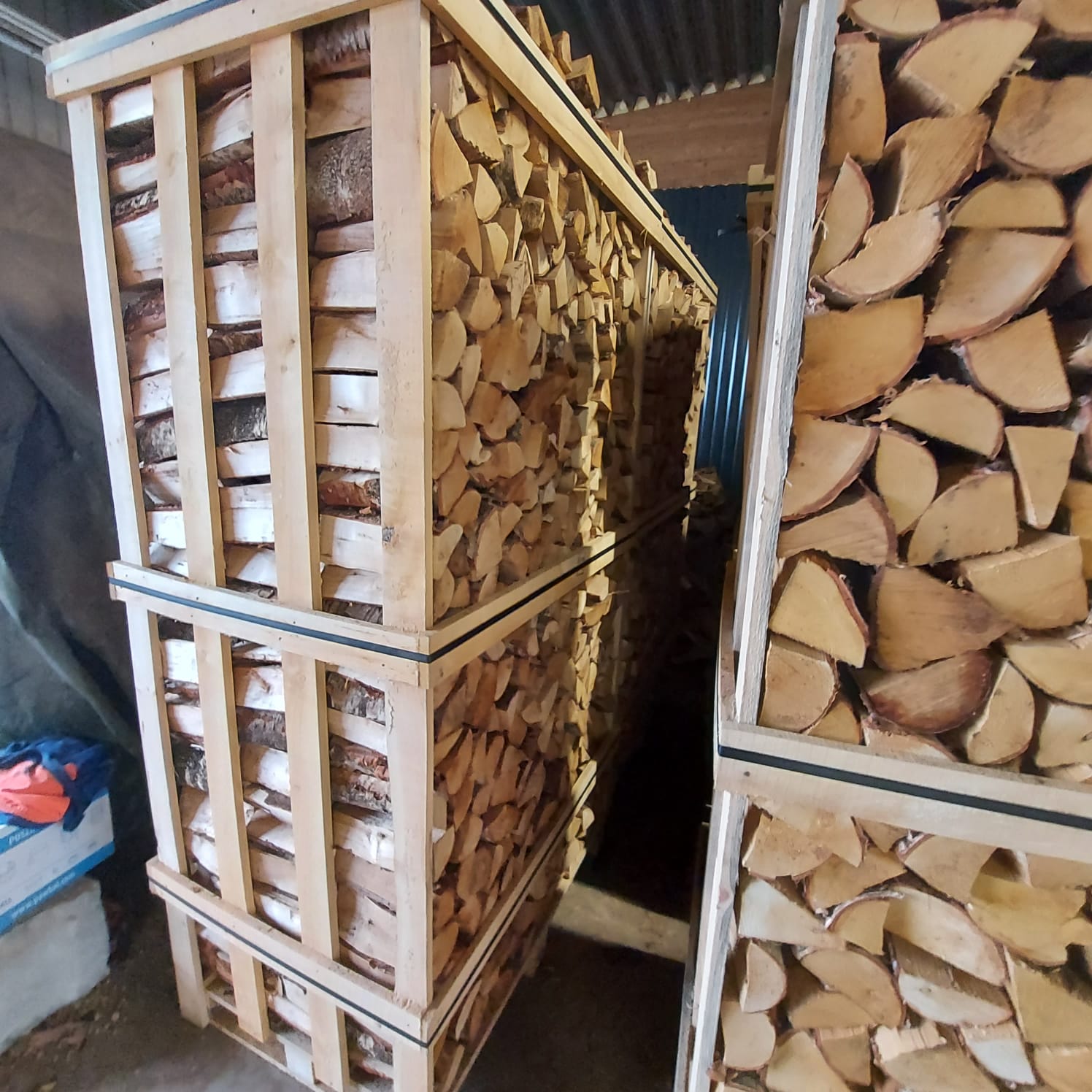 2m³ Kiln-Dried Hardwood Box — LARGE FIREWOOD CRATE — view 4