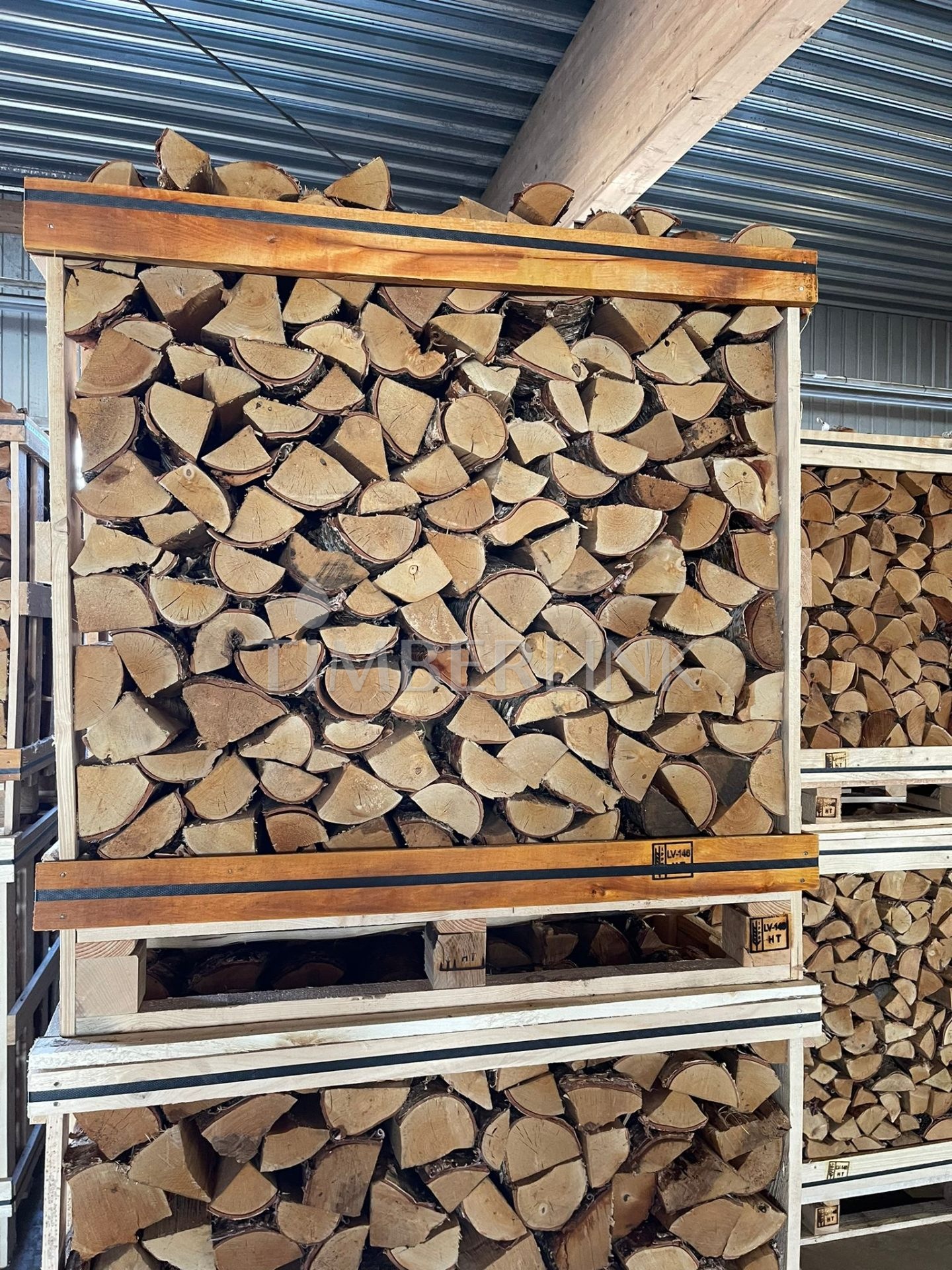 1m³ firewood box
 — SMALL FIREWOOD CRATE — view 7