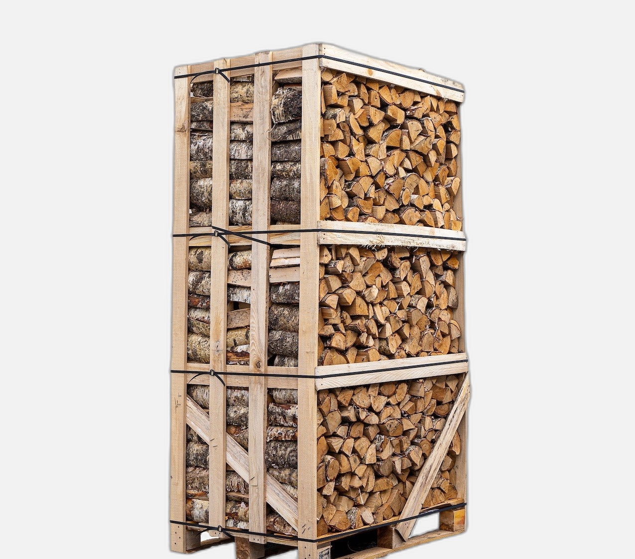 Wholesale kiln-dried firewood — 2m³ Kiln-Dried Hardwood Box (LARGE FIREWOOD CRATE)